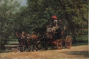Thomas Eakins May morning-s park Germany oil painting artist